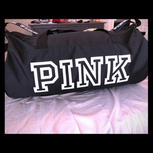 PINK VICTORIA SECRETS duffle bag!